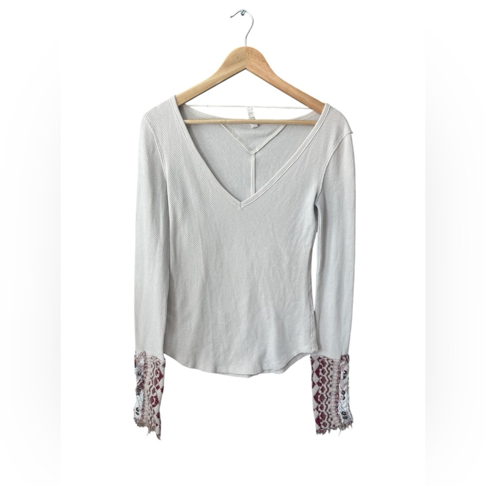We The Free Art School Thermal V Neck Sweater